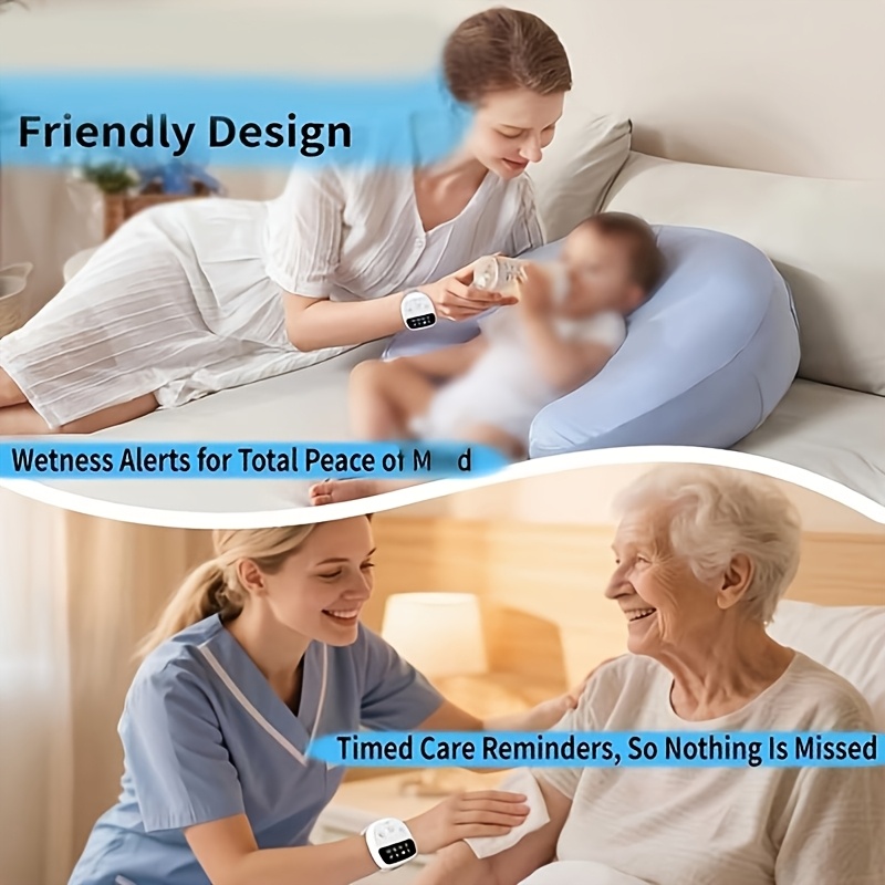 Wireless Bedwetting Monitor, Adults & Elderly, Night Potty Training Aid