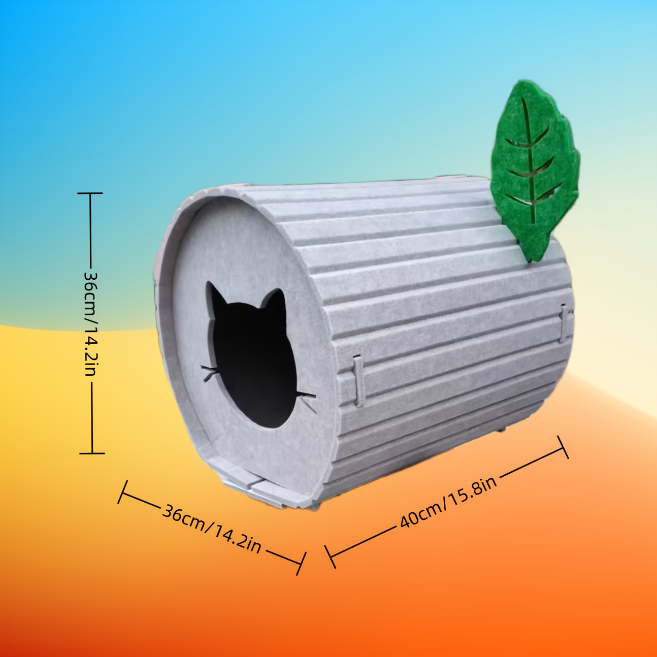 cozy velvet felt   cat bed durable   cat house for indoor cats warm cool ideal for multiple cats cat bed   assembled cat house cat furniture Product details 5
