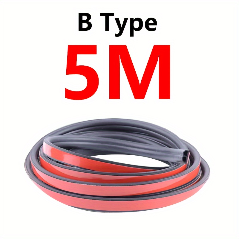 TEMU 5m/196inch Type Sealing Strip Car Noiseproof Sealing Strip