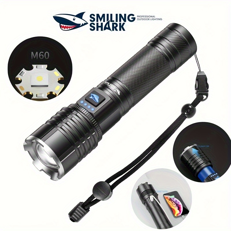 Sd5212 Powerful Flashlight M80 Super Bright Rechargeable Torch