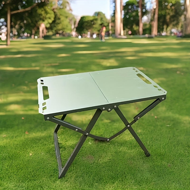 E-shop Tragbarer faltbarer -Tisch | Leicht, höhenverstellbar & platzsparend | 2 Farben: Schwarz/ | für Camping/Picknicks/Versammlungen
