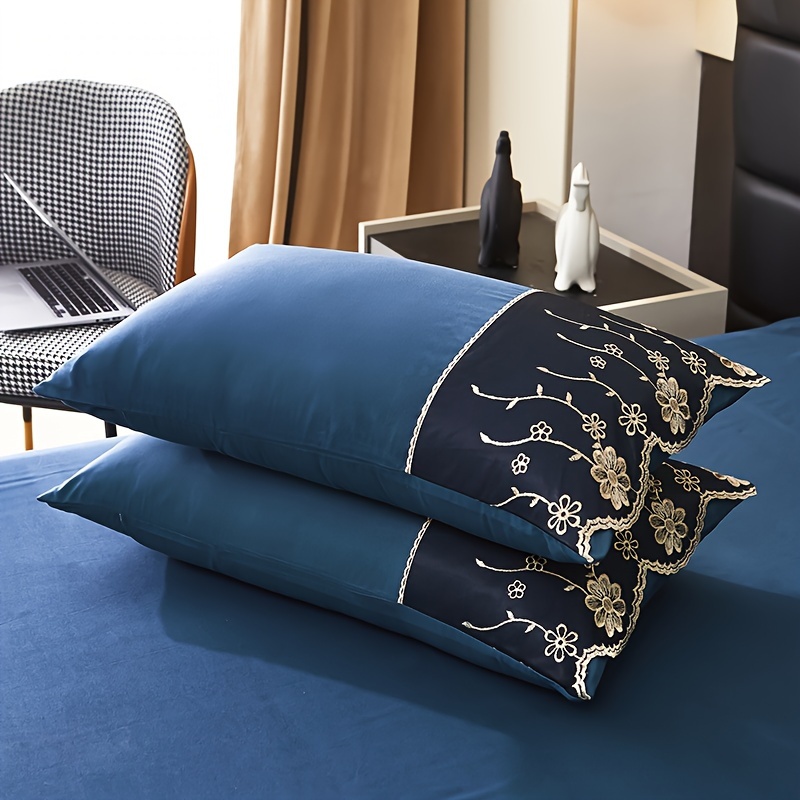 Machine embroidered pillowcases best sale