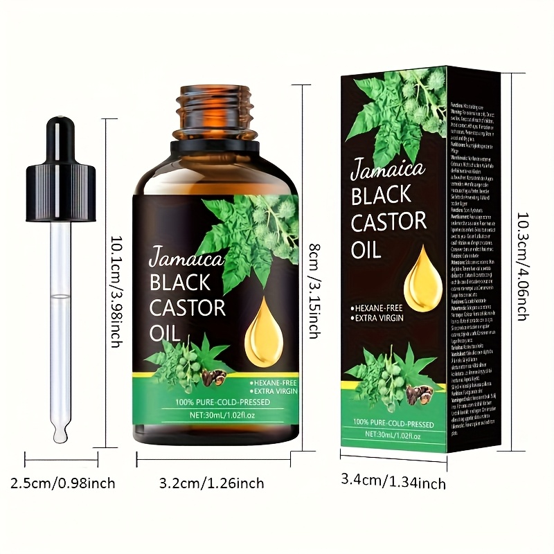 Jamaican Black Castor Oil Massage Oil, Castor Oil, Suitable for Face, Body, And Hair Use, for Massage, Skincare, Bathing, And As a Relaxing Oil for Diffusers.