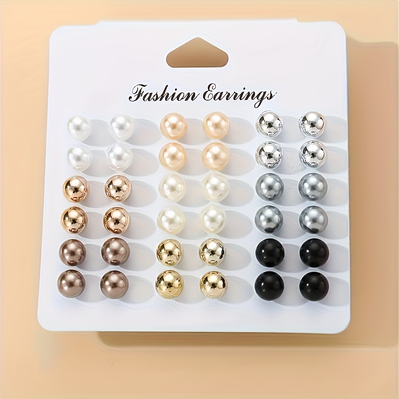 

36pcs/18 Set Small Round , -colored Women's Set, Suitable For Women's Women's