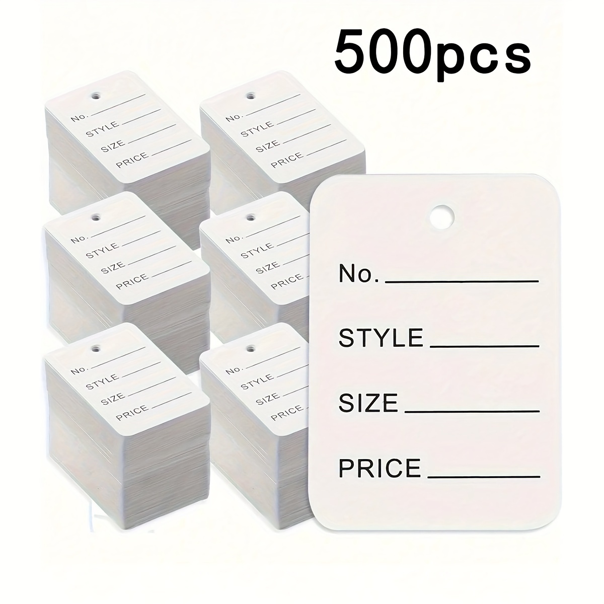 

Set Of 500 Blank , Suitable For Labeling Clothes, , , And Jewelry.