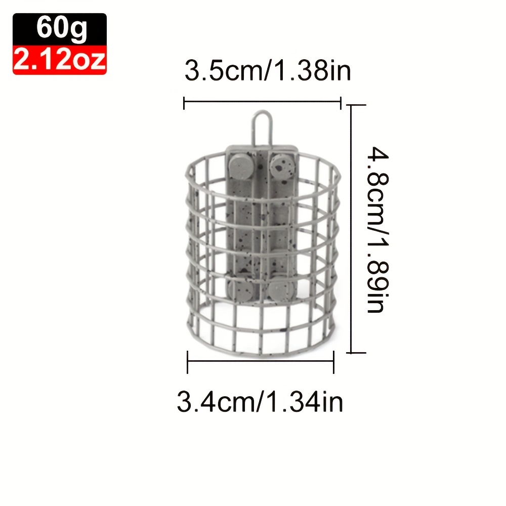 Image of Ftk 1pc Length 20g-60g Carp Cage Feeder European Fishing Equipment Spotted Style Will Suitable For Carp Fishing
