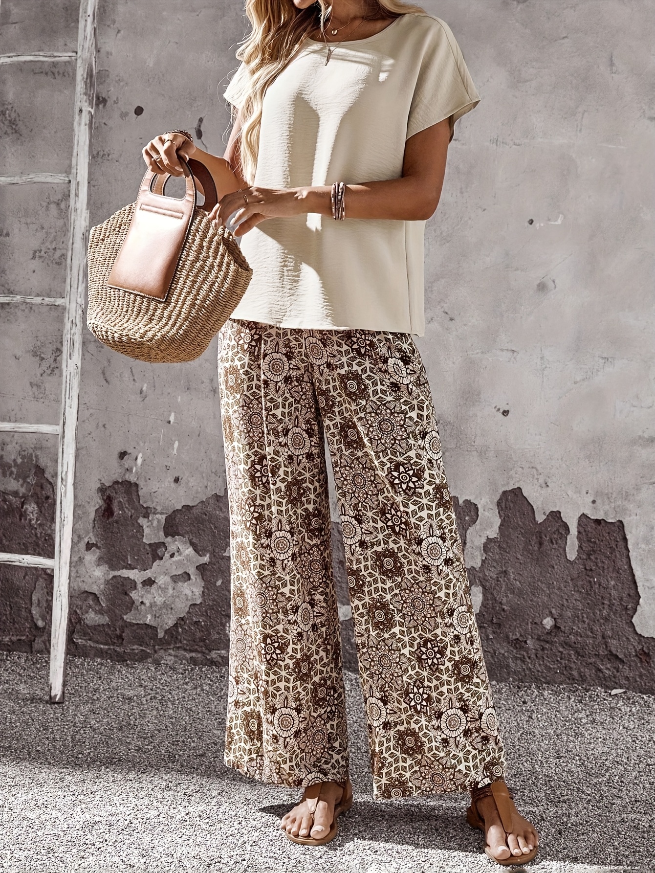 Women's Elegant Straight- Pants - Non-Stretch Formal & Casual Trousers with, Smooth Line - Machine Washable - Wear Suitable for, Office, Semi-Formal Events - Elegant Special Line