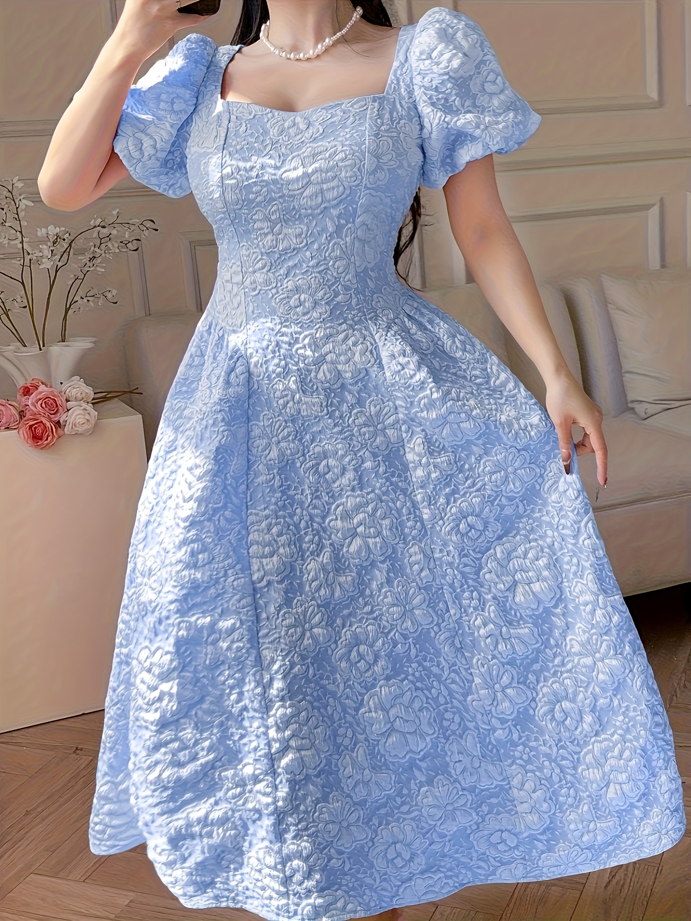 slim fit dress slacks Custom Birthday Dress 5XL main image 1