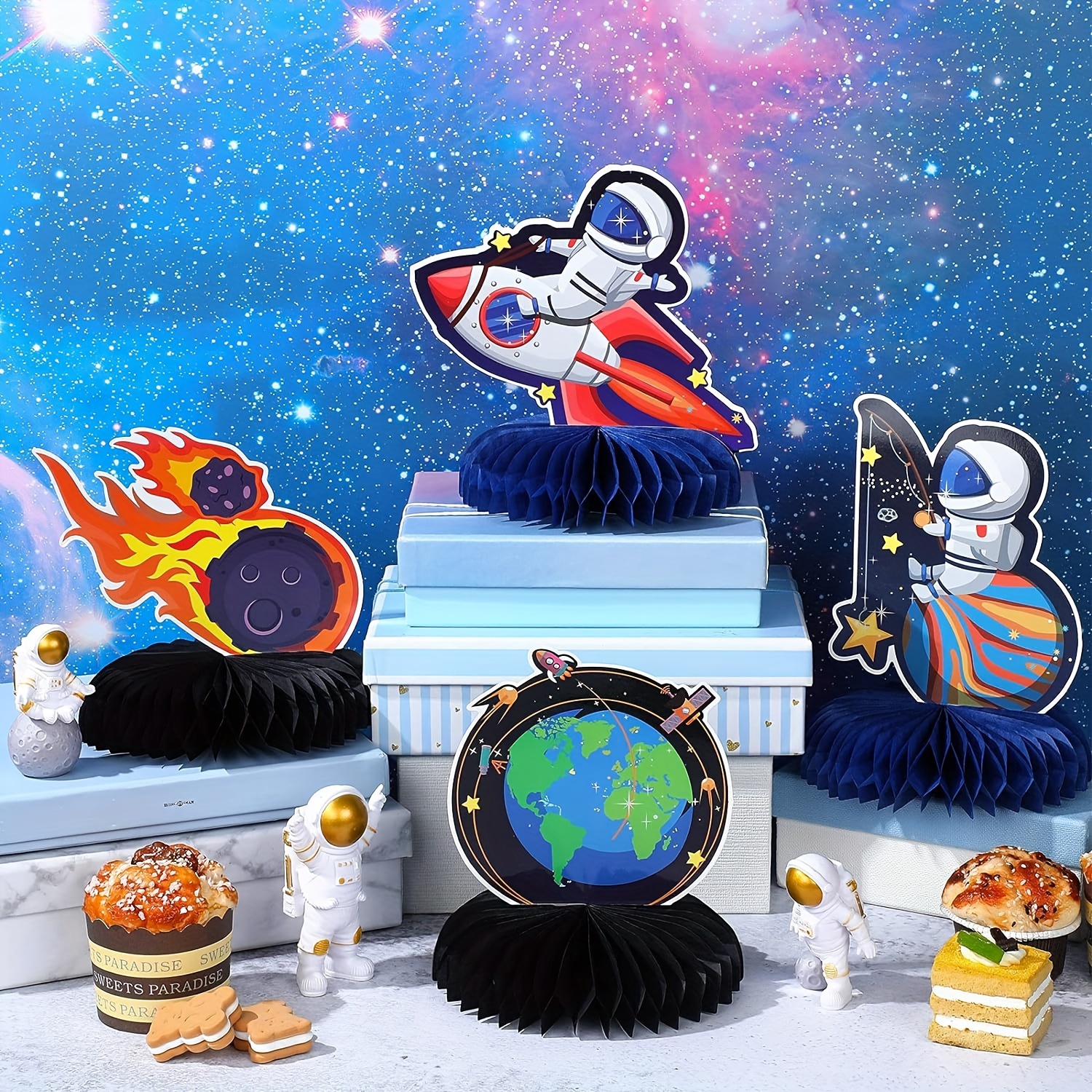 Two The Moon Birthday Decorations Boy Girl Space Birthday