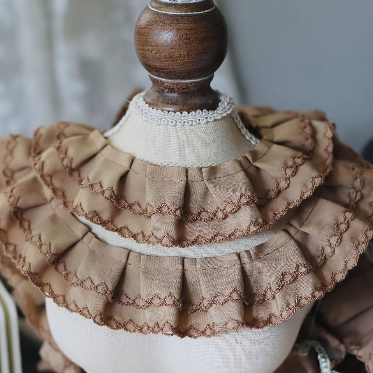 TEMU 1 Yard Lace Pleated Lace Width 4cm Cuffs Collar Skirt Edge Additions