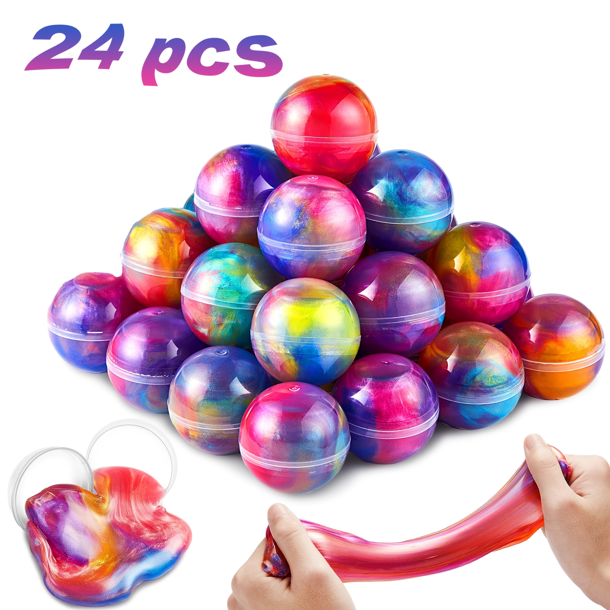 

Mezhobby For - 24pcs, Mixed Colors, Stretchy & Non-sticky Party Favors For - Classroom & Party Supplies