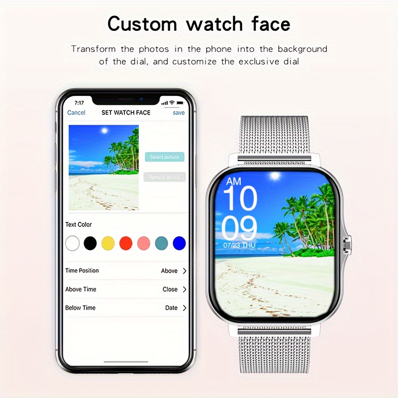   2024 smart watch make answer call full   calling smartwatch fitness   watch for smartphone connection for   ios phones mothers day fathers day valentines day party gifts christmas details 3