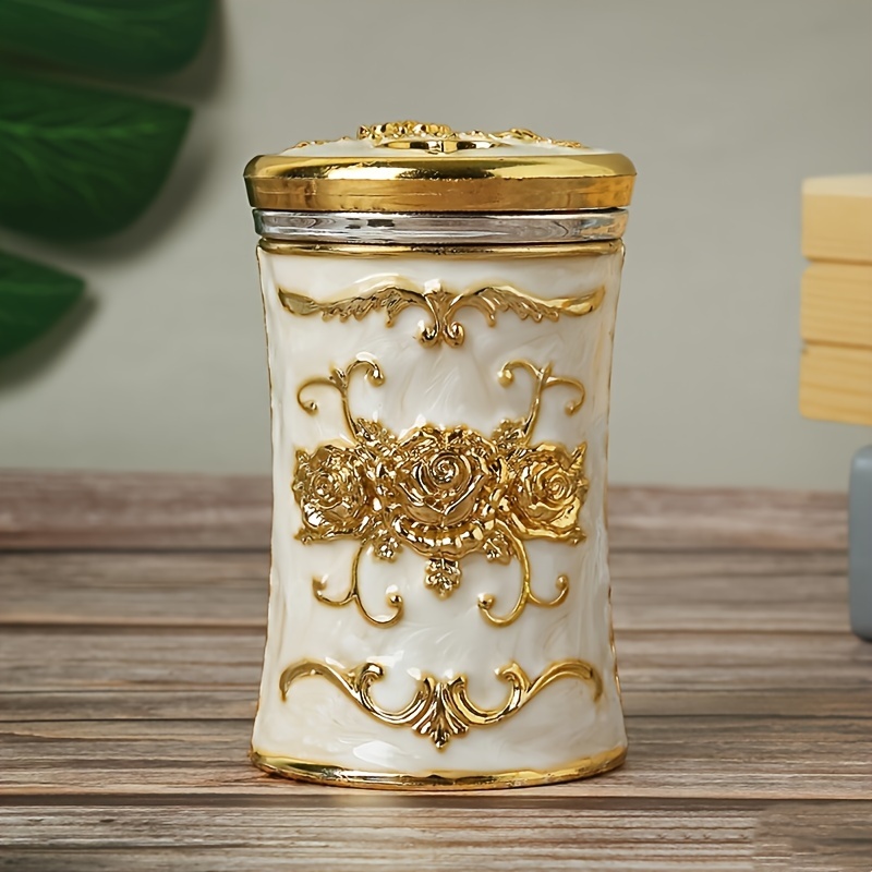 Image of 1pc European-style Toothpick Holder - Elegant Plastic Toothpick Dispenser With, Toothpick Jar, Dining Table, Restaurant, Hotel, Ktv Suitable For & Commercial Use