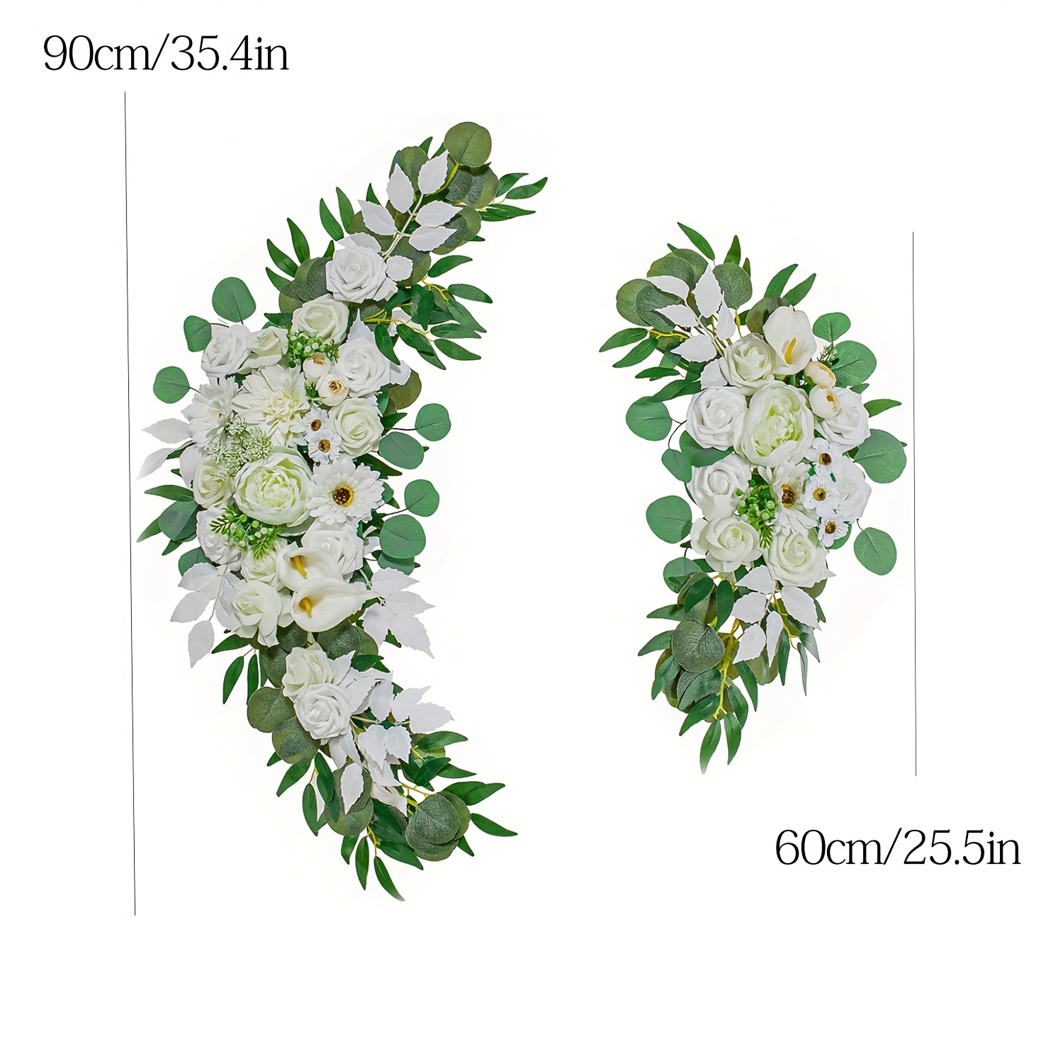 TEMU 2pcs Artificial Flower, Wedding Welcome Flowers, Arch Decor Artificial Flowers, Wedding Decoration Reception And Wedding Background Flowers