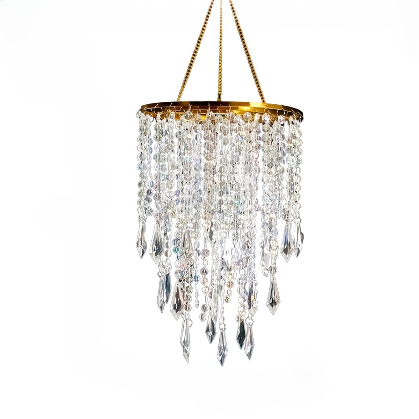 TEMU Party Wedding Decoration Must-have No Hanging Ornament Chandelier, Creative Birthday Prom Scene Arrangement Ornaments, No Wiring Thickened