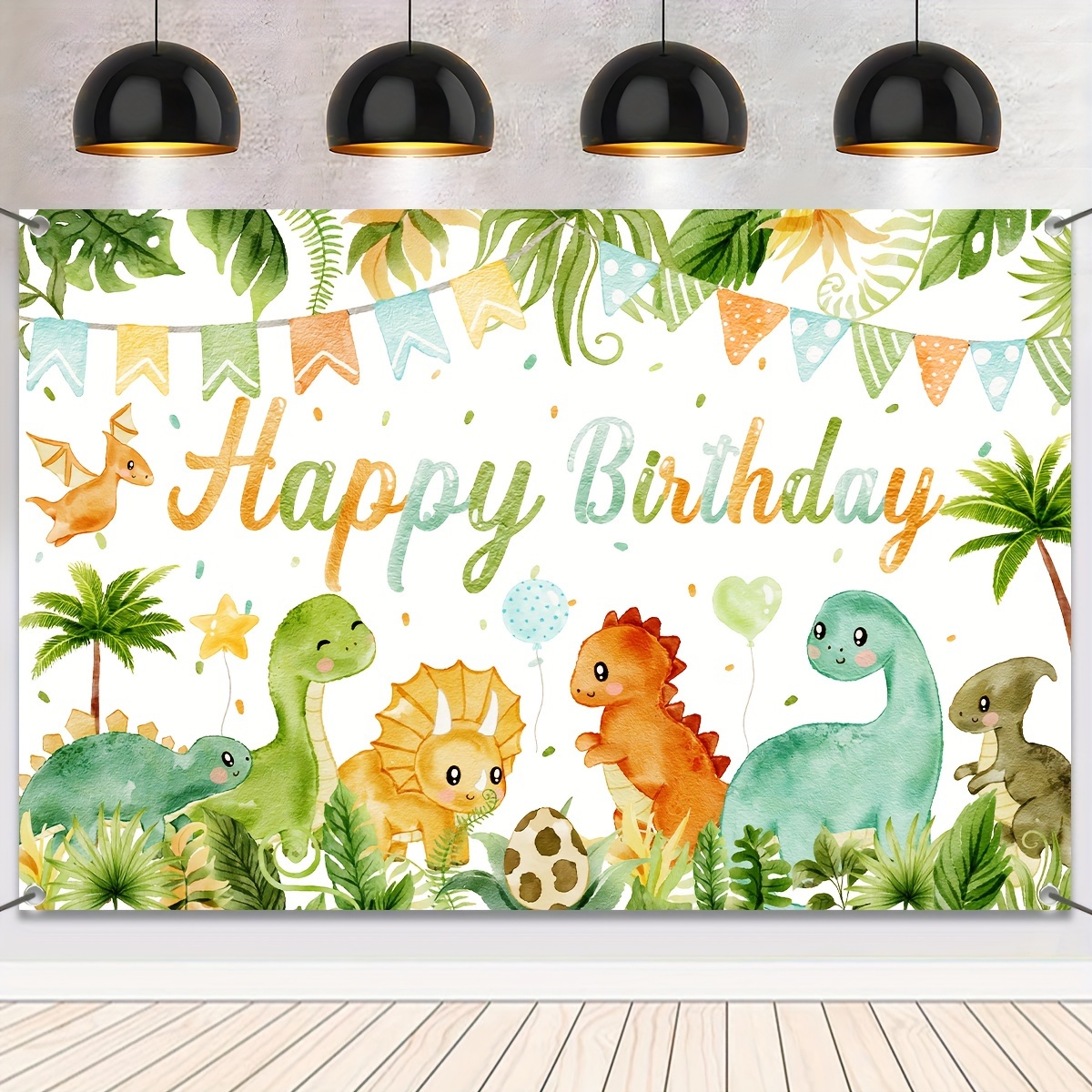 

1pc Dinosaur-themed Birthday Background Cloth, Happy Birthday Decoration For Boys, Birthday Party Supplies, Birthday Decoration Party Background Decoration, Birthday Party Gathering Photo Props.