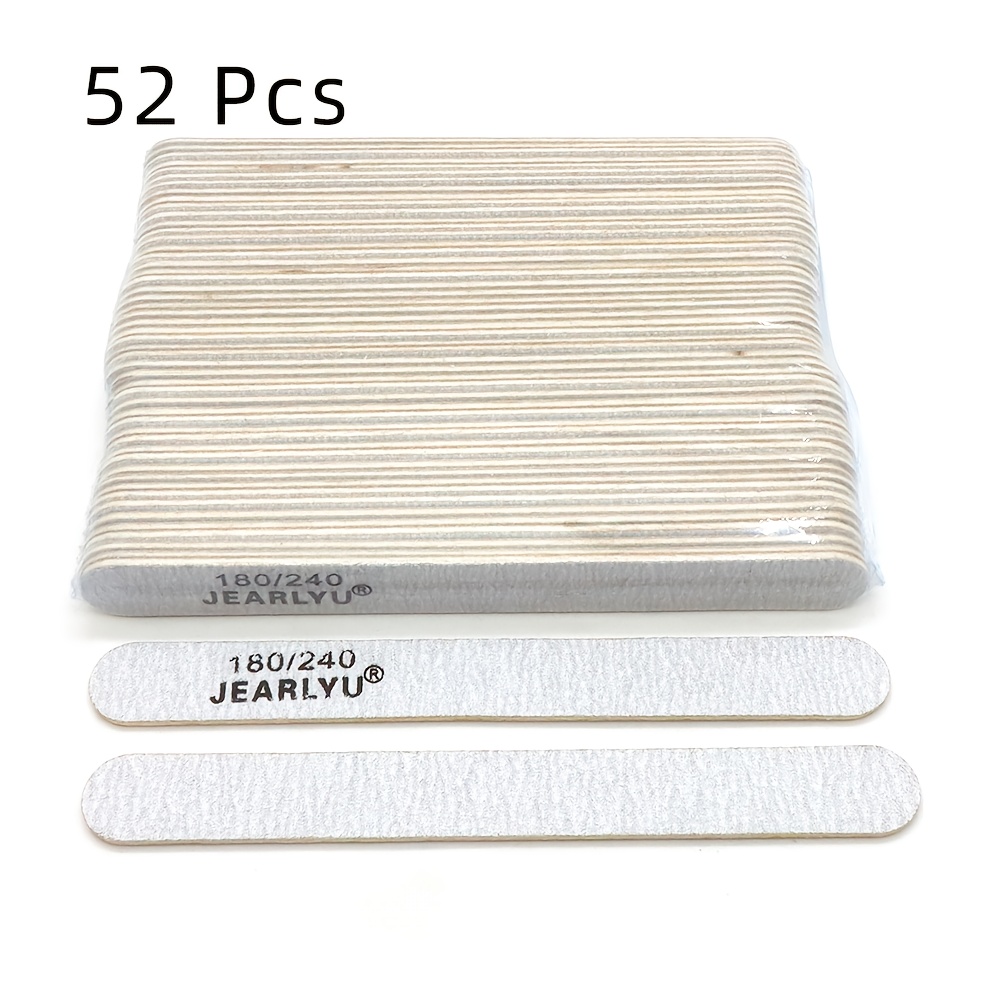 52pcs Double-Sided Thin Nail Files