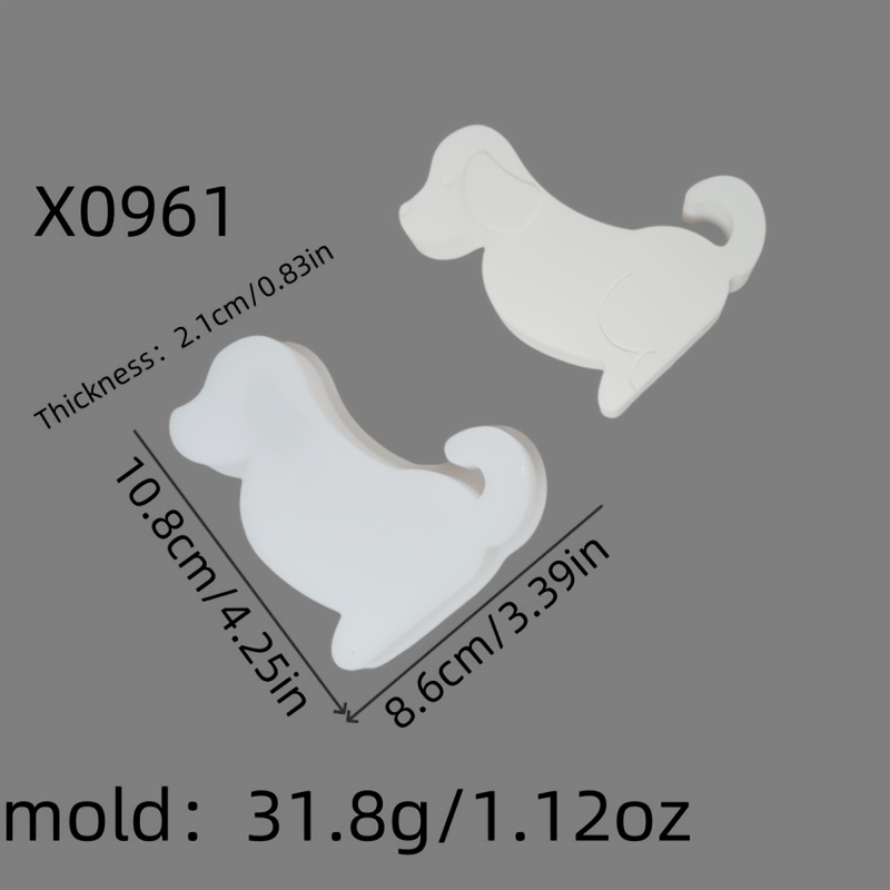Image of Resin Casting Molds Big Eared Dog 3d Decorative Silicone Mold Diy Candle Silicone Mold Gypsum Decorative Silicone Mold Home Decoration Epoxy Resin Mold X0961