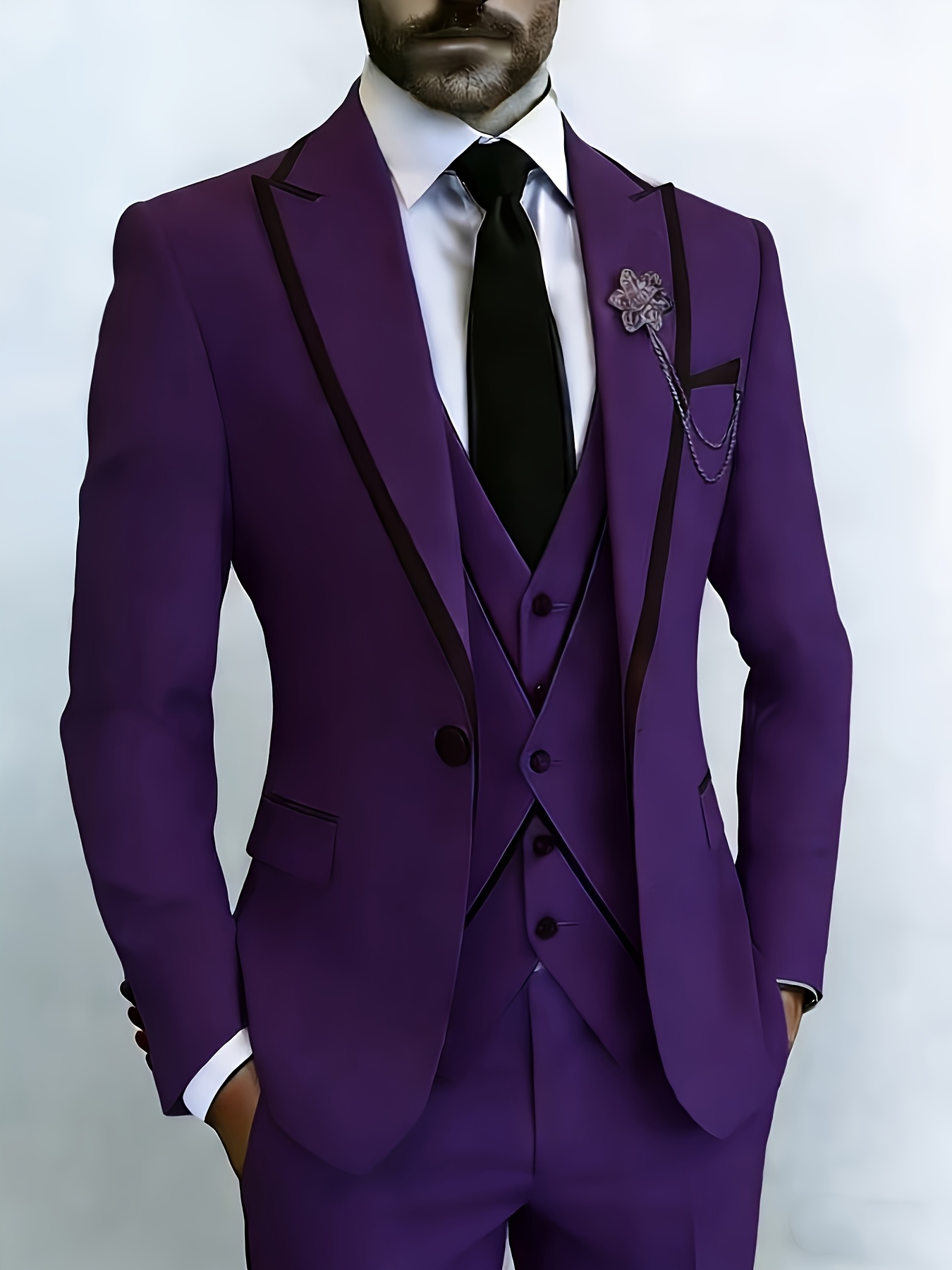*'s Suit 3pcs Set, with Exquisite Design And Elegant *. Suitable for  Weddings, Business, Formal Occasions, An Ideal Gift for * Valentine's Day  Gift/ Valentine's Day Suit