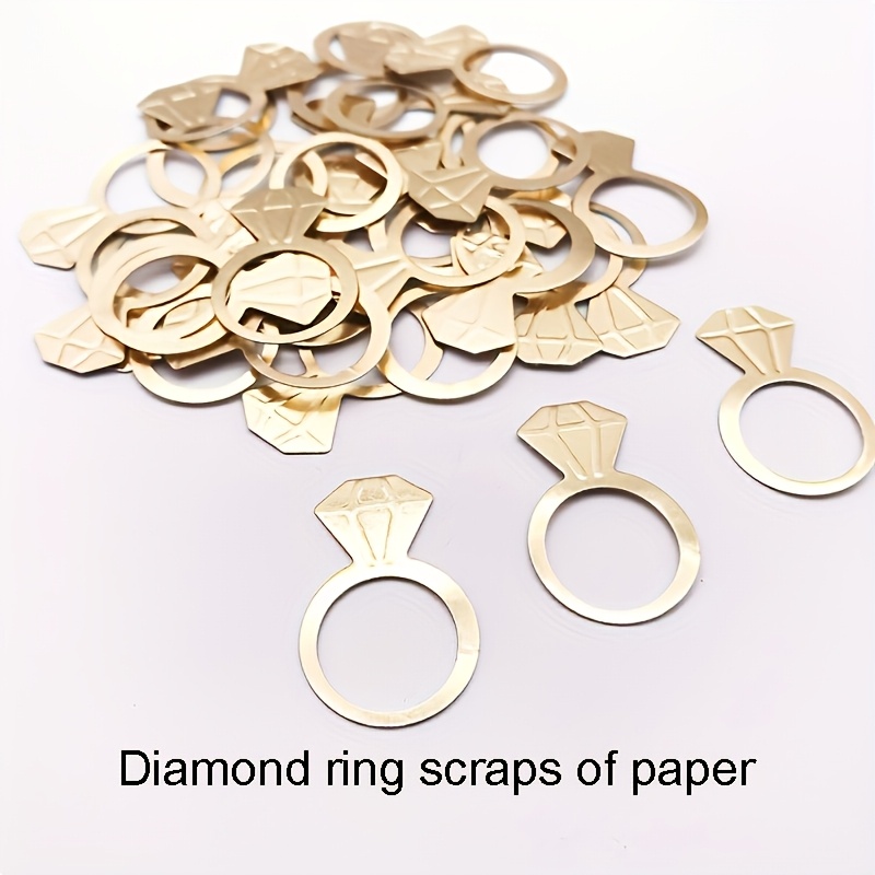 Image of 50pcs 1 Set Of Ring Confetti Wedding Party Sprinkle Wedding Centerpiece For Table Decoration Decoration