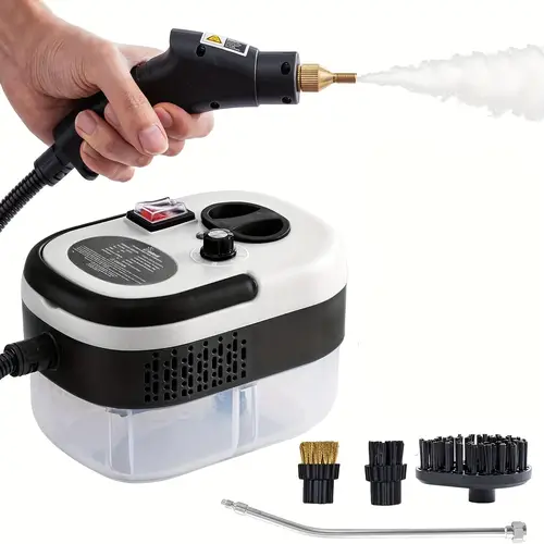 2025 new high pressure steam cleaner with 3 accessories home steam cleaner with sensing brush head and nozzle portable high pressure cleaning for kitchen bathroom windows etc 2500w powerful handheld design steamer