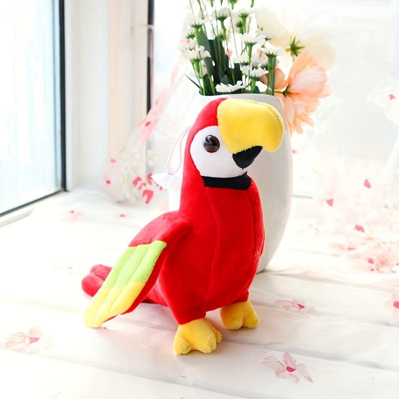 Cute Simulation Parrot Plush Toy - Durable, Soft, Chewy, Interactive Fun - Pet Grinds Teeth, Relieves Boredom, Suitable for Small and Medium-sized Dogs