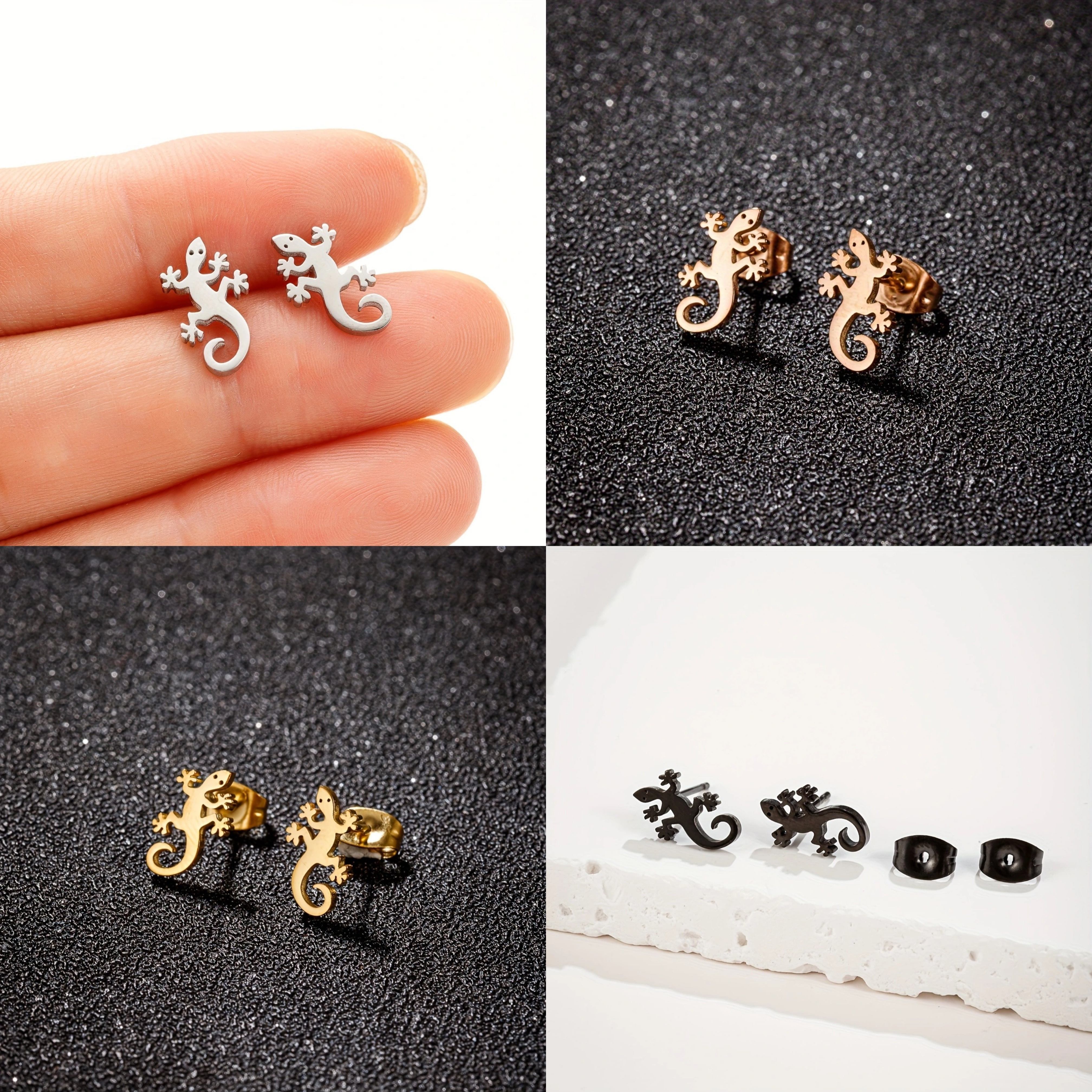 Lizard hot sale stud earrings