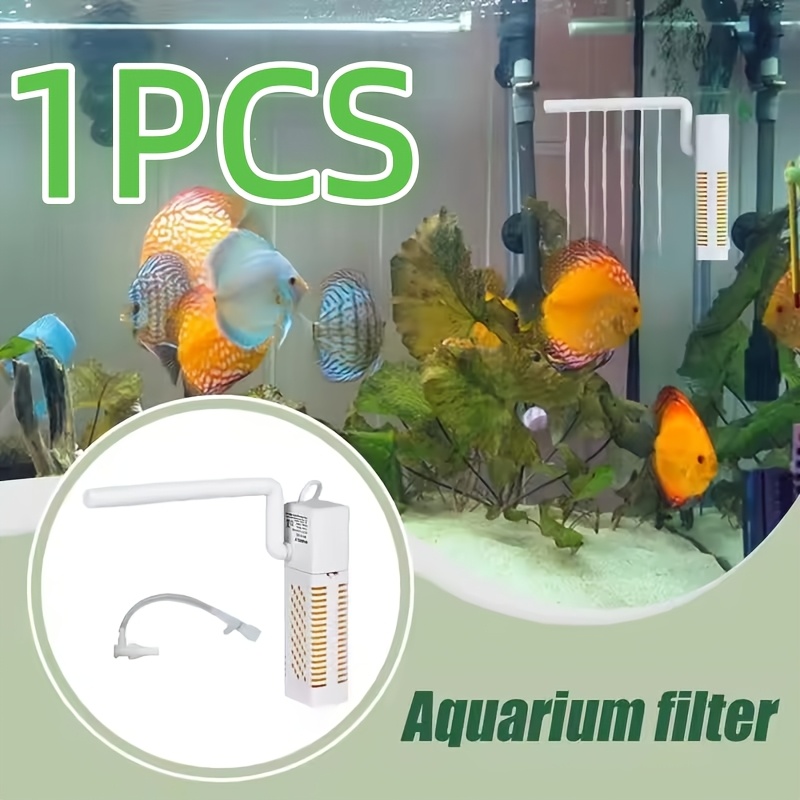TEMU Usb Power Multifunctional Fish Tank Aquarium Filter Silent Oxygenation Pump Biochemical Filtration Submersible