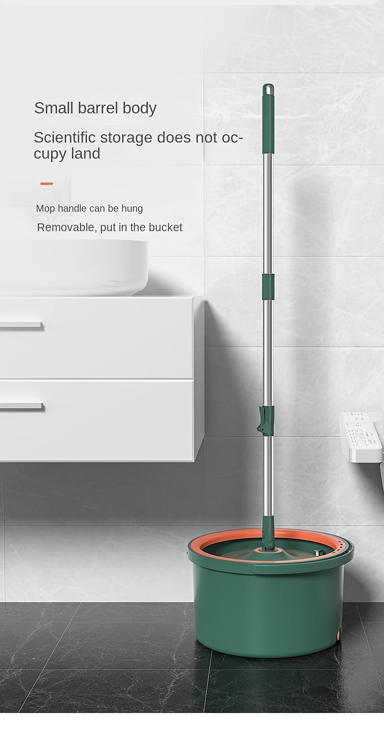 premium round spin mop and bucket set easy   no rinse technology for effortless cleaning of floors tiles hardwood laminate ideal for home dorm use details 13