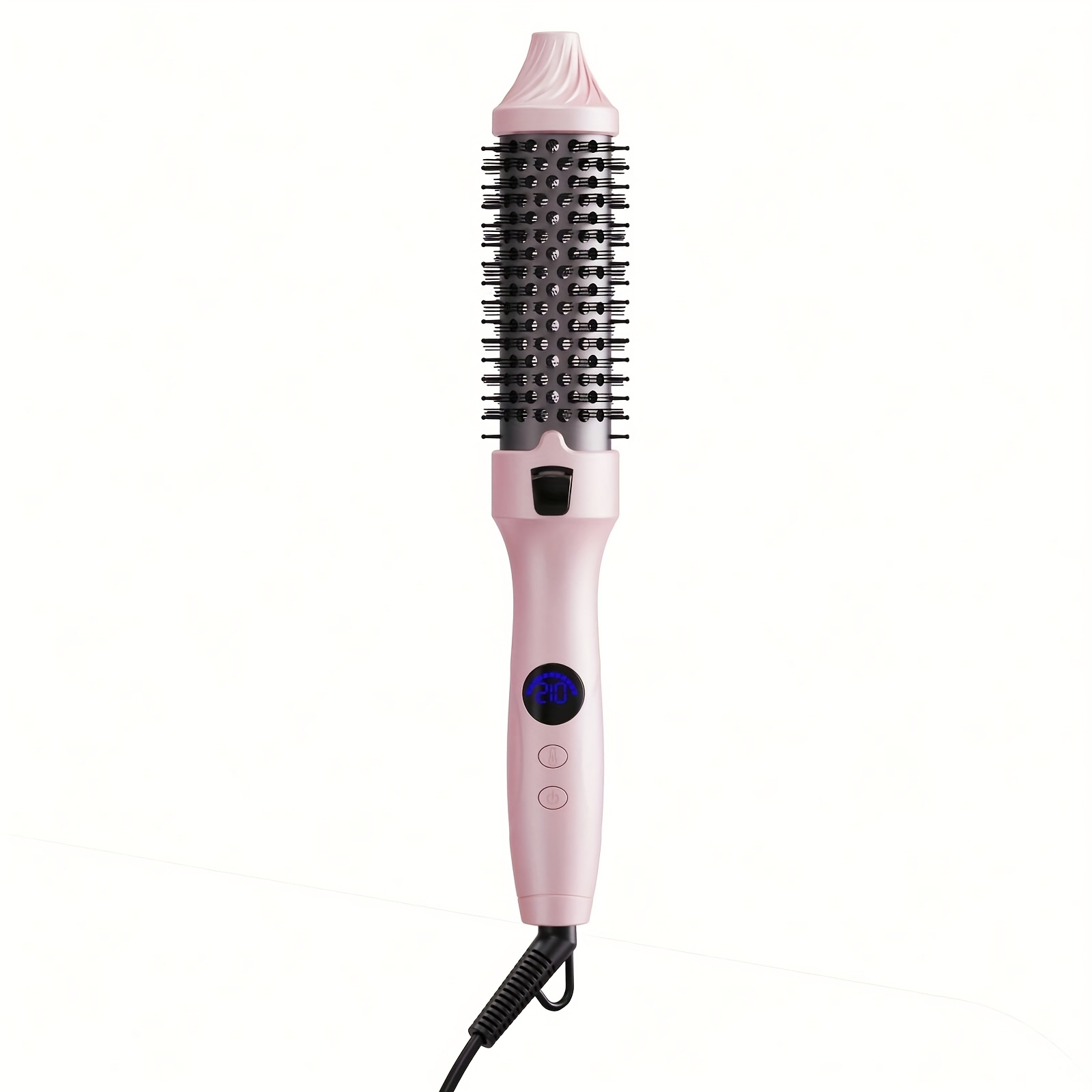 TEMU Thermal Air Brush, Straight & Curling 2-in-1 Blowout & Natural Curls, Negative For , & Lightweight For Travel/gift