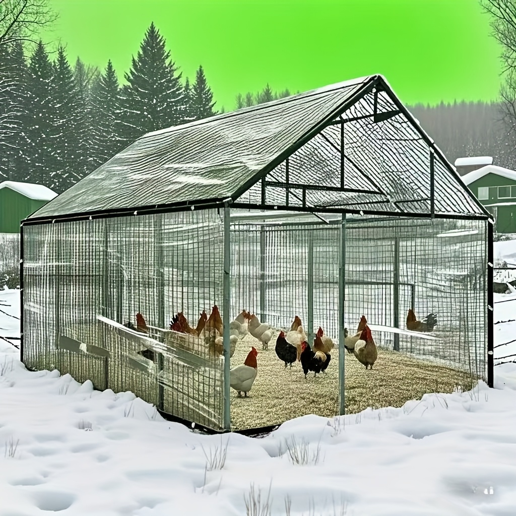 Carpa Transparente Impermeable - Ideal para fiestas en el patio, protección de gallineros, sombra del jardín y cubierta impermeable para porches. Crea un espacio seco que bloquea el viento y la lluvia a prueba