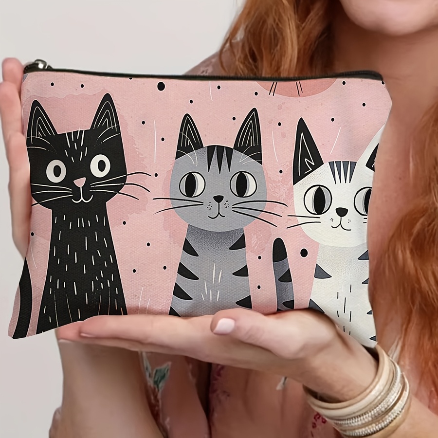 Cosmetic Travel Bag, Zippered Makeup Pouch, Toiletry Bag, Pencil Case, Organizer Bag, Women's Clutch Storage Pouch, Gift For , Teacher', Exquisite Gift
