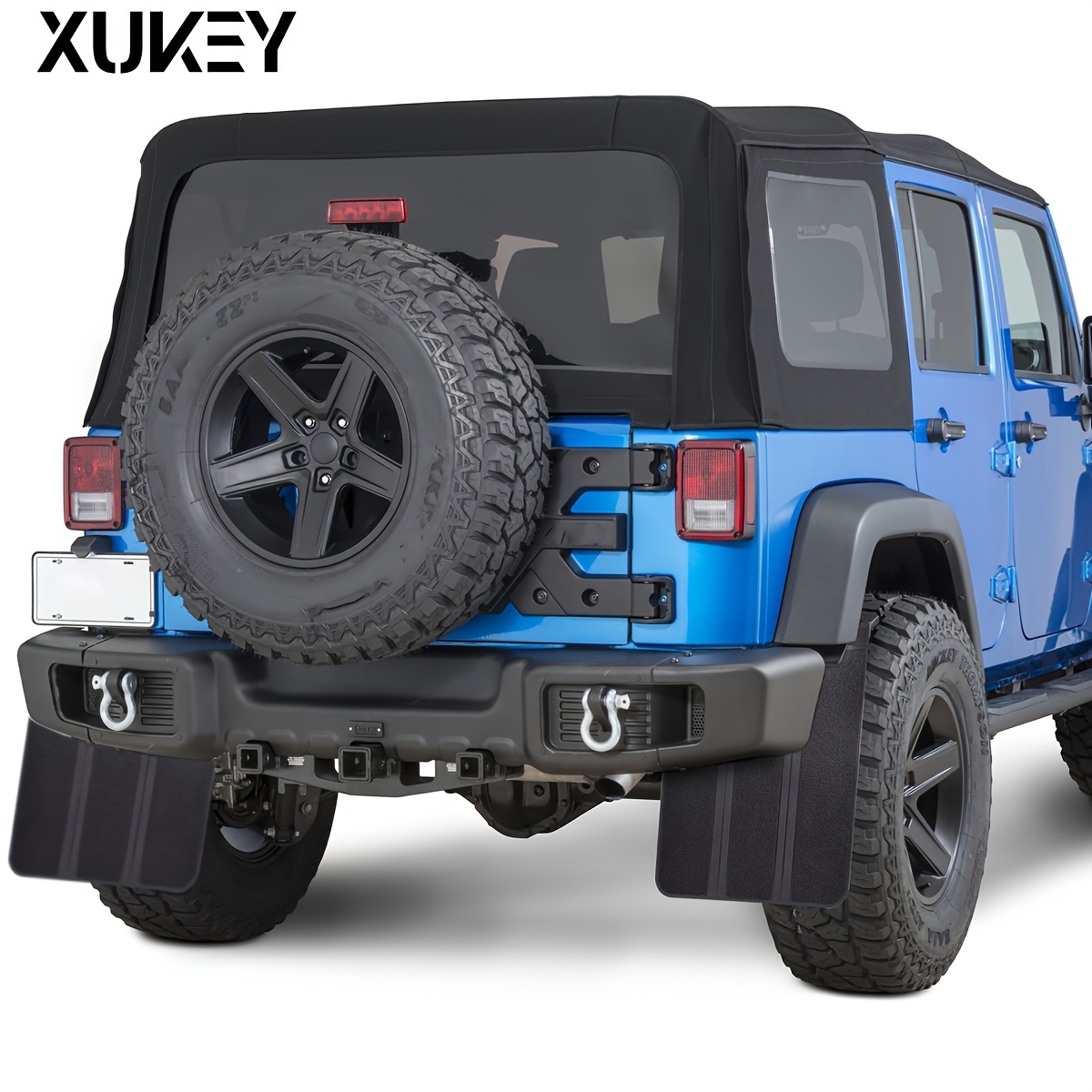 TEMU Xukey 2pcs/set Universal Heavy Duty Rubber Mudflaps Car Pickup Suv Van Truck Minivans Motor Home Mud Flaps Splash Guards Mudguards Dirty Traps