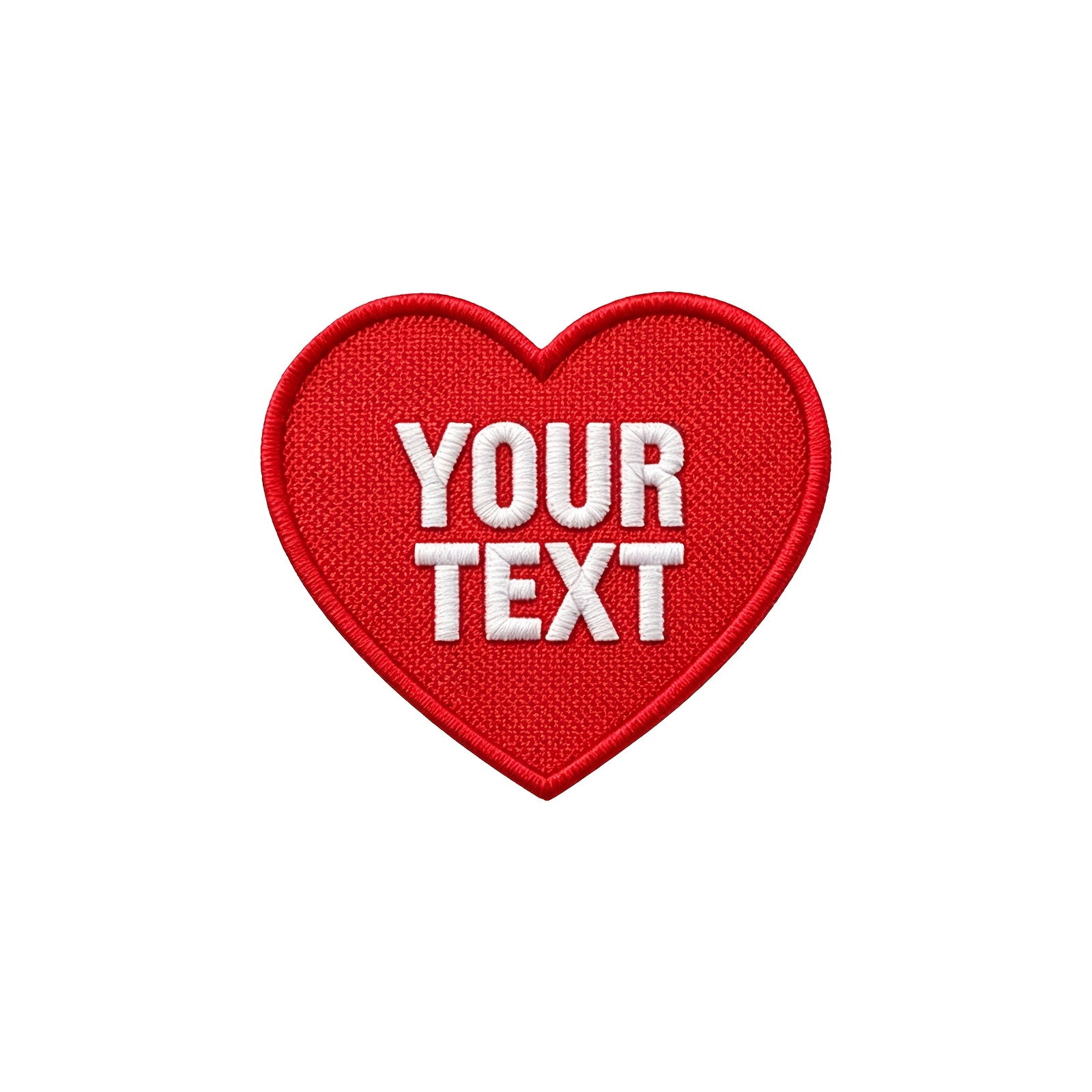 TEMU (Personnalisé) 1pc Patch à broder sur le fer avec texte personnalisé de cœur, nom personnalisé à coudre pour veste, jeans, sac à dos, chapeau,
