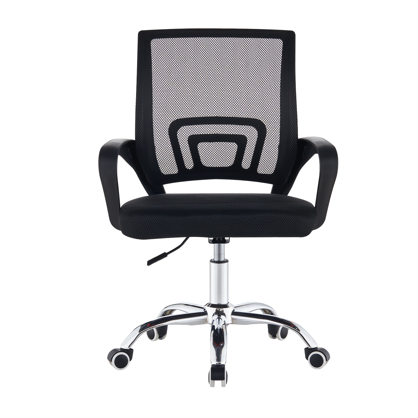 Ergonomic Mesh Gaming Chair With Armrests, Backrest And 5 Castors, Padded Seat Cushion, Height Adjustable Swivel Computer Chair, Suitable For Living Rooms Home Office
