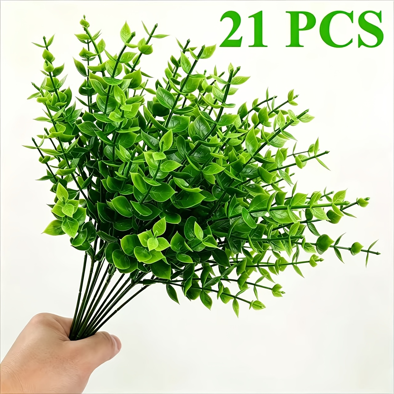 Image of 21pcs - Green Outdoor Simulated Boxwood Shrubs - Perfect Botanical Pruning Art, Perfect For Indoor And Outdoor Decoration, Wedding Photography And Outdoor Gardens