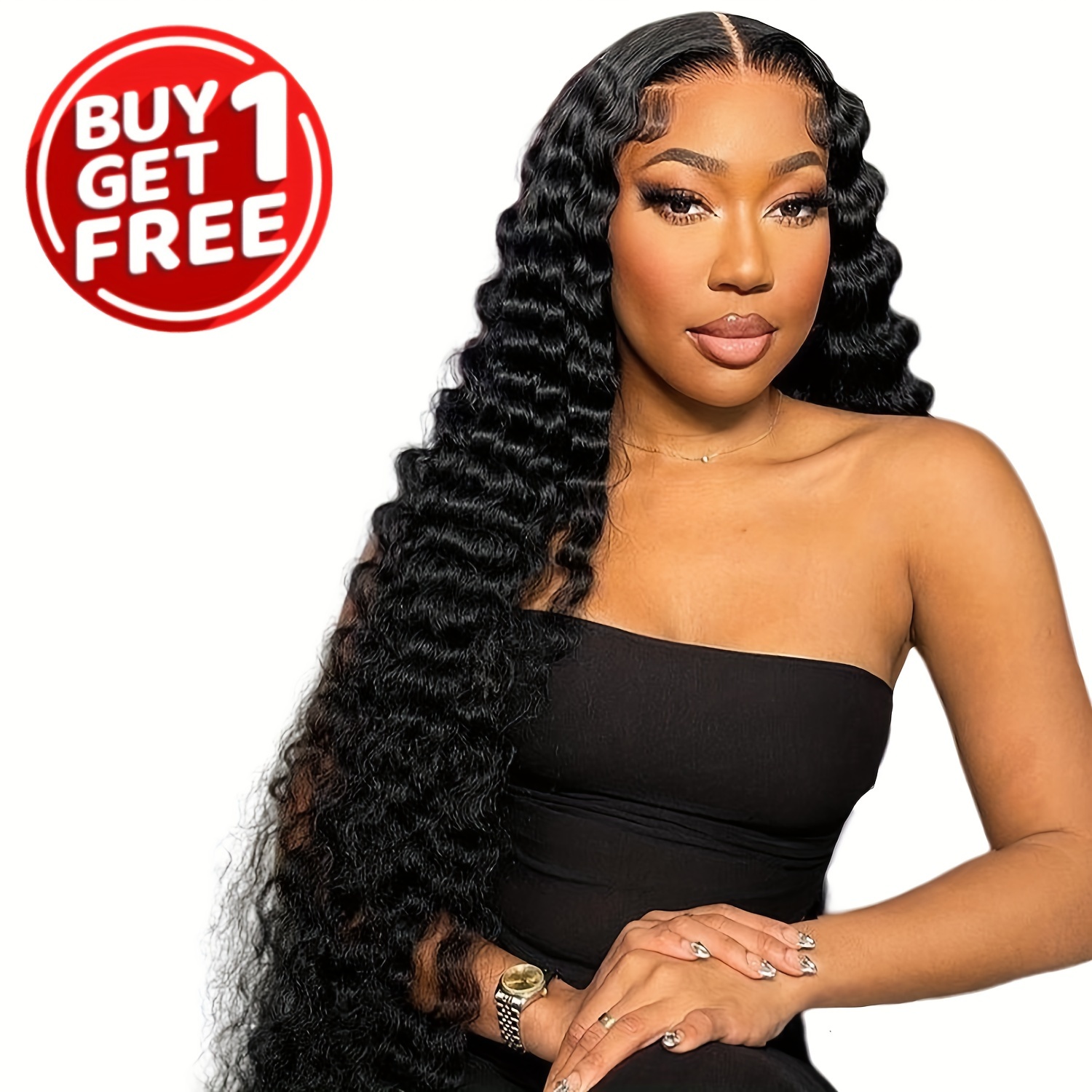 Buy One Get One Free Two Glueless Wigs Human Hair Pre Temu