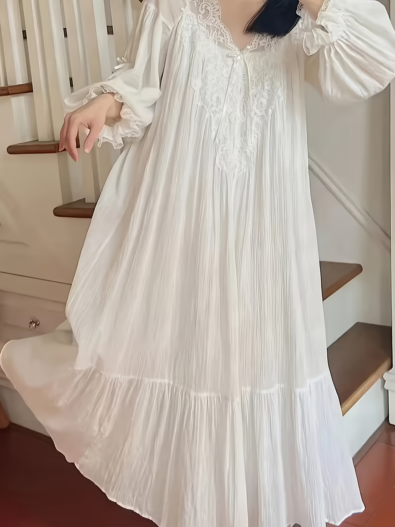 green emerald velvet dress HEARTTOUCH Women's French Vintage Victorian Nightgown Long Sleeve Princess  Style Cotton Nightdress Palace Pajamas Sleepwear (Pink,Medium) at Amazon  Women's Clothing store main image 0