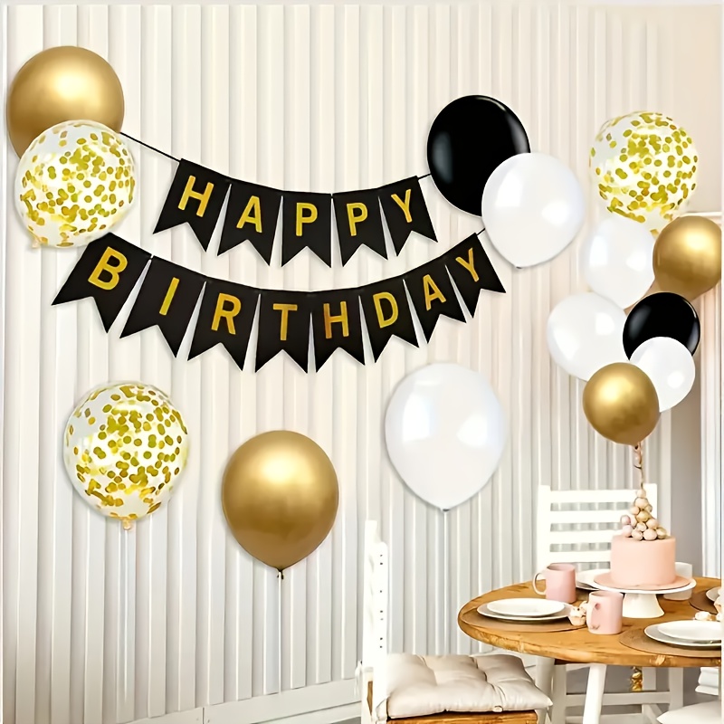 

Banner Set - Black & Decorations, No Power Needed, Feather-free