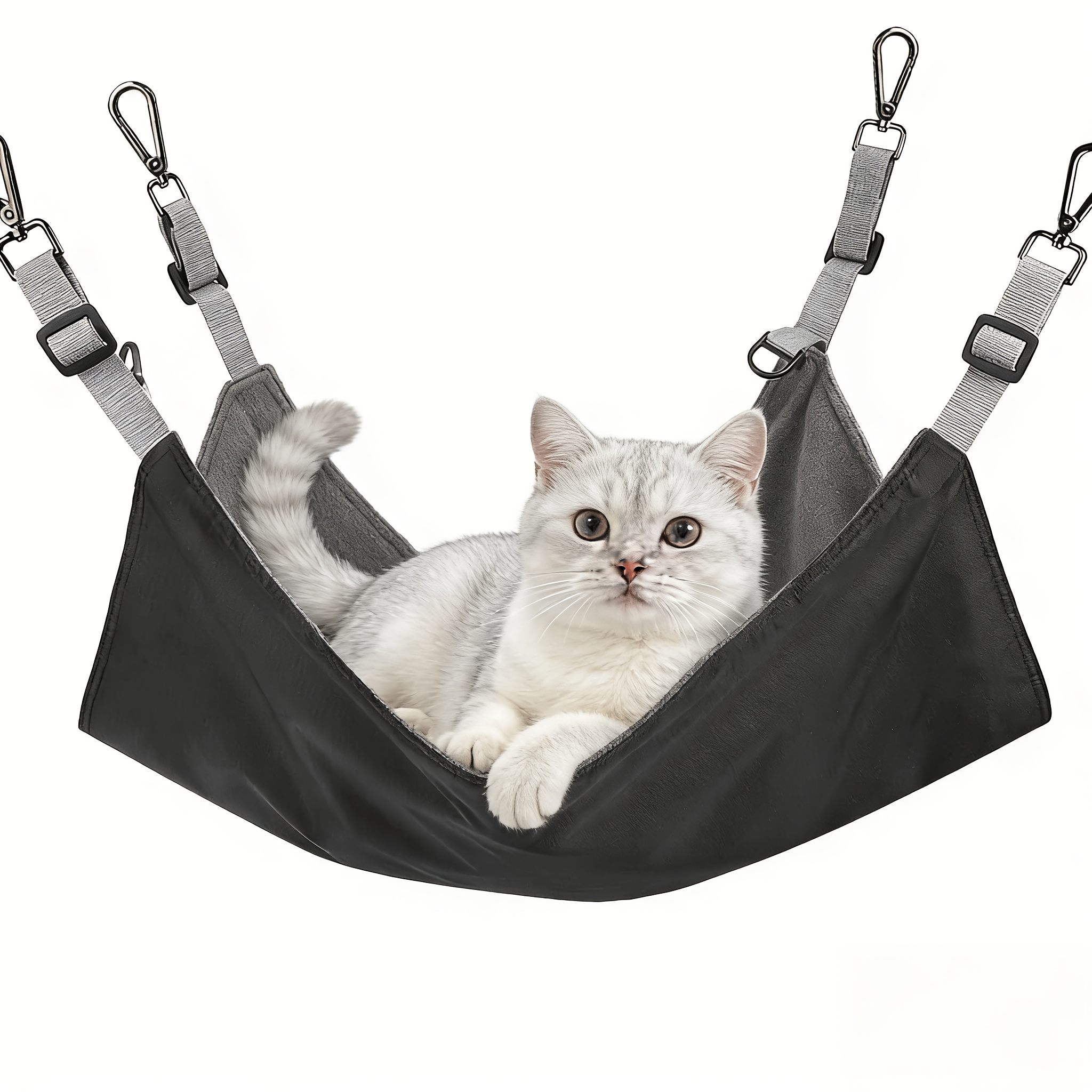 Hanging Cat Hammock With 4 Ropes, Suitable For Living Rooms, Bedrooms, And