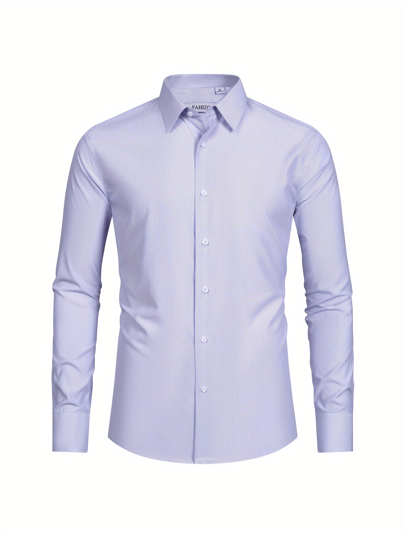 slim fit dress slacks Long Sleeves Cotton Satin Slim Fit Turquoise Men Shirt - Wessi – Wessi main image 0