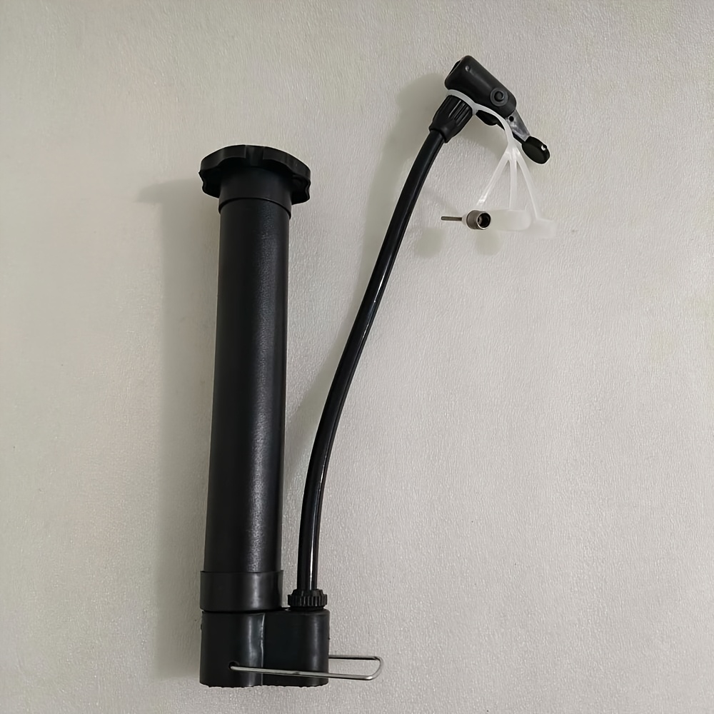 TEMU 1 Set Pompe à vélo portable Valve Schrader 80PSI Légère Pompe à air manuelle Ballon Gonfleur de pneu VTT Vélo de route Accessoires de cyclisme