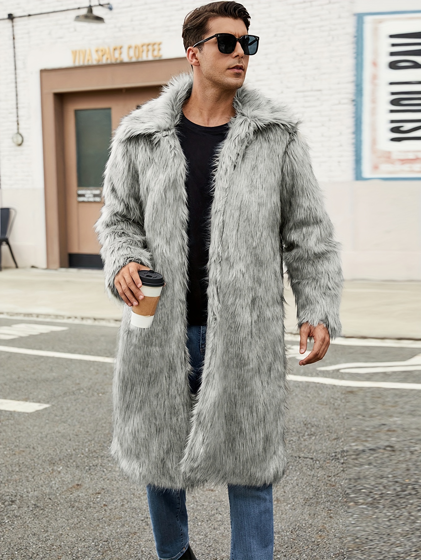 Piel Abrigos Semi Largos Abrigos Semi Largos Abrigo Sobretodo De