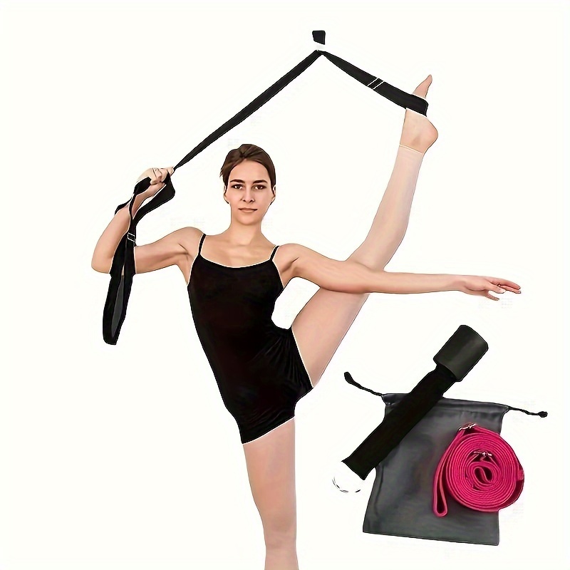 

2-piece Yoga Stretching Strap Set With Door Anchor & Comfort Grip - Pull Rope For Stretching, Yoga, And General Exercise - Medium Tension Polyester Material For Enhanced Flexibility And Home Gym Use