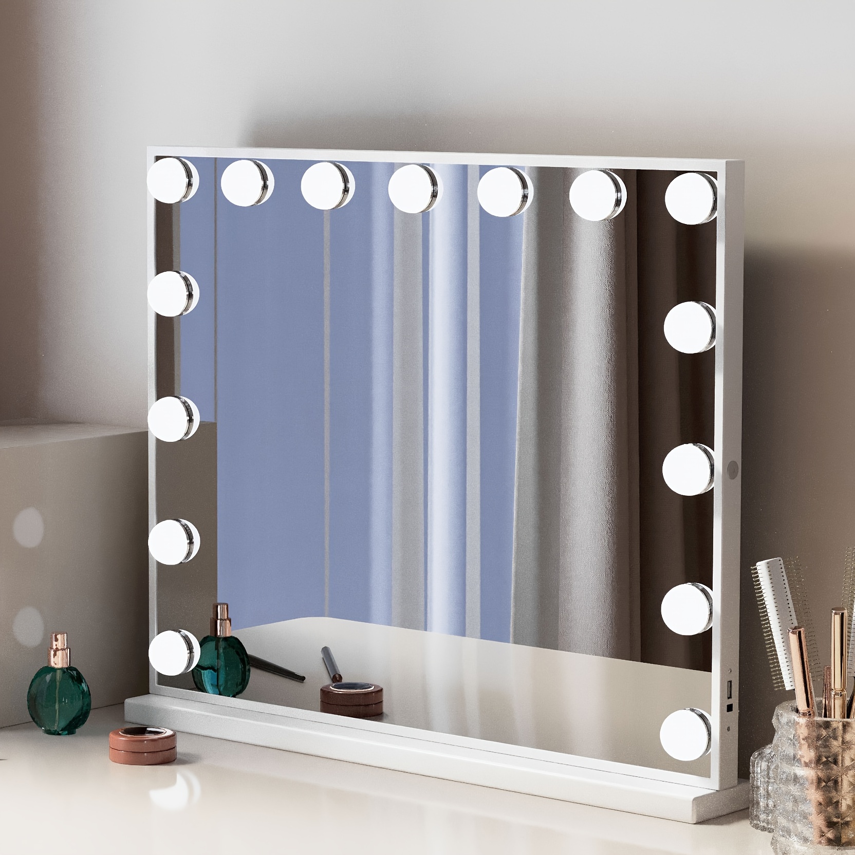 

Vanity Mirror With Lights 58x46cm