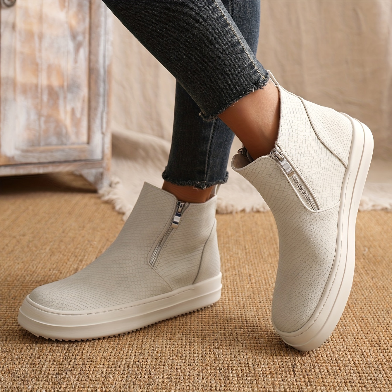 Women's casual best sale flat ankle boots