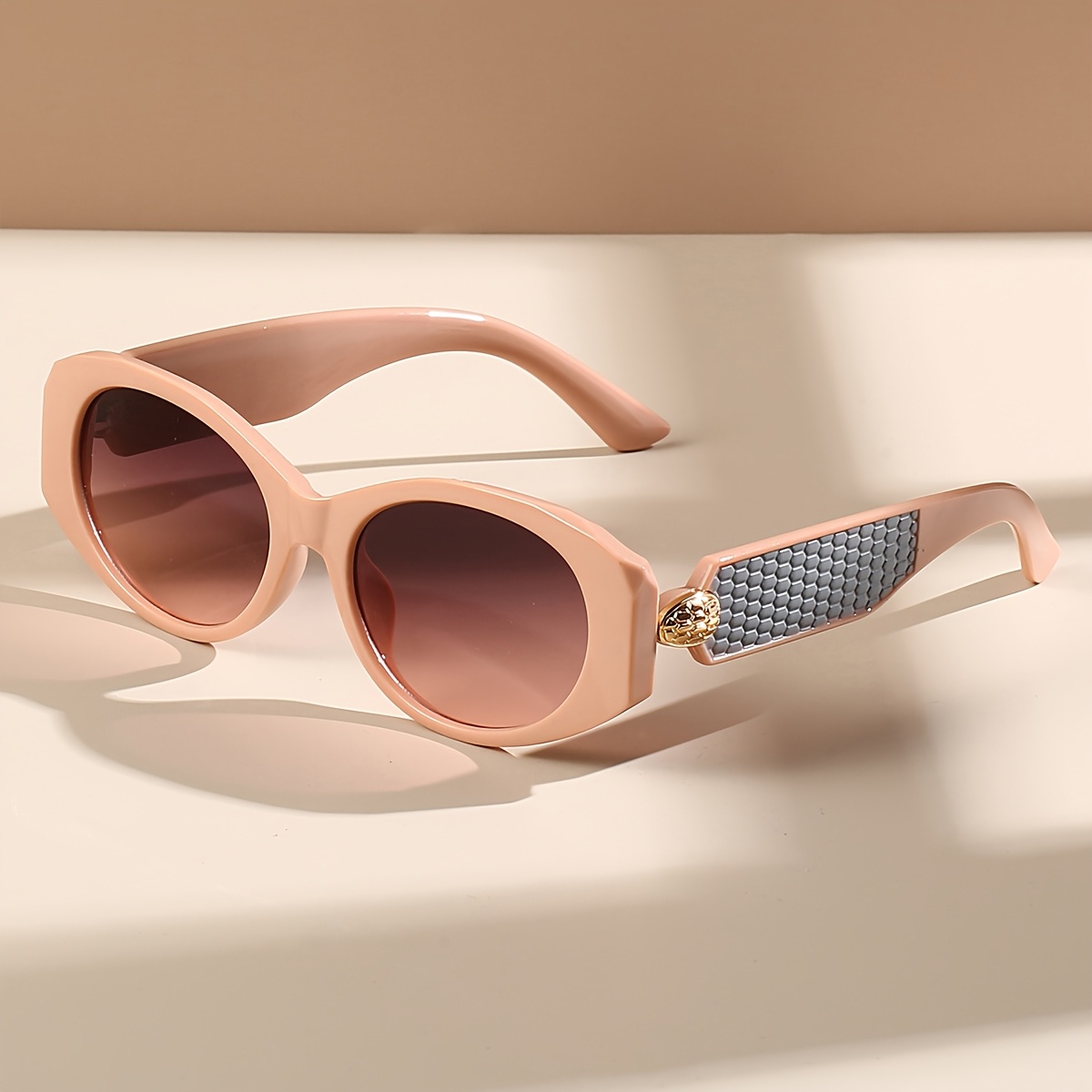 stylish geometric frame glasses minimalist fashionable Temu Kuwait