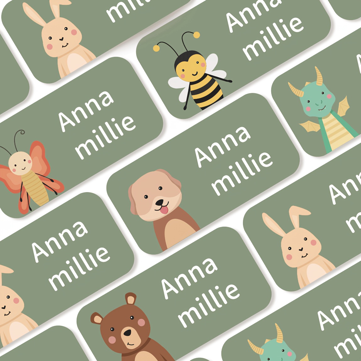 Image of 72pcs Solid Stickers, Personalized Name Stickers For Bags, Bottles, School, Office, Travel, Camping, Durable Adhesive Name Tags For Business And Daily Life, All-purpose Labels