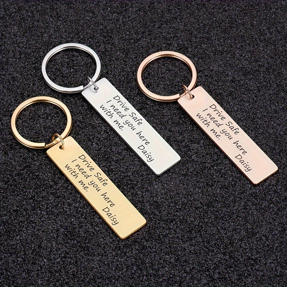 

Personalized Stainless Steel Keychains With Laser Engraving - Birthdays And Christmas Gifts