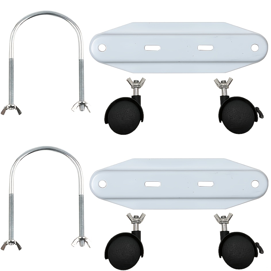 TEMU 2 soportes eléctricos de resistencia con base de 360° y móvil, ruedas giratorias eléctricas de resistencia para radiadores, compatibles con la